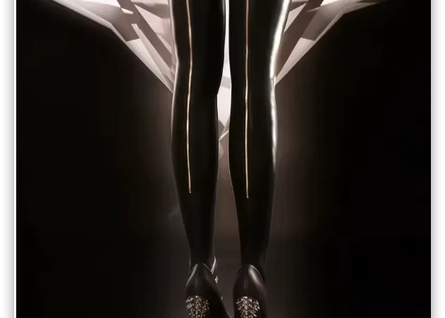 Leather Thigh High Stockings Back Zipper Silicone – best price online | Kadoo Click