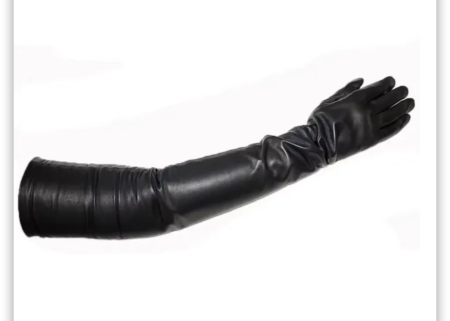 New Women's Super Long Leather Gloves – best price online | Kadoo Click